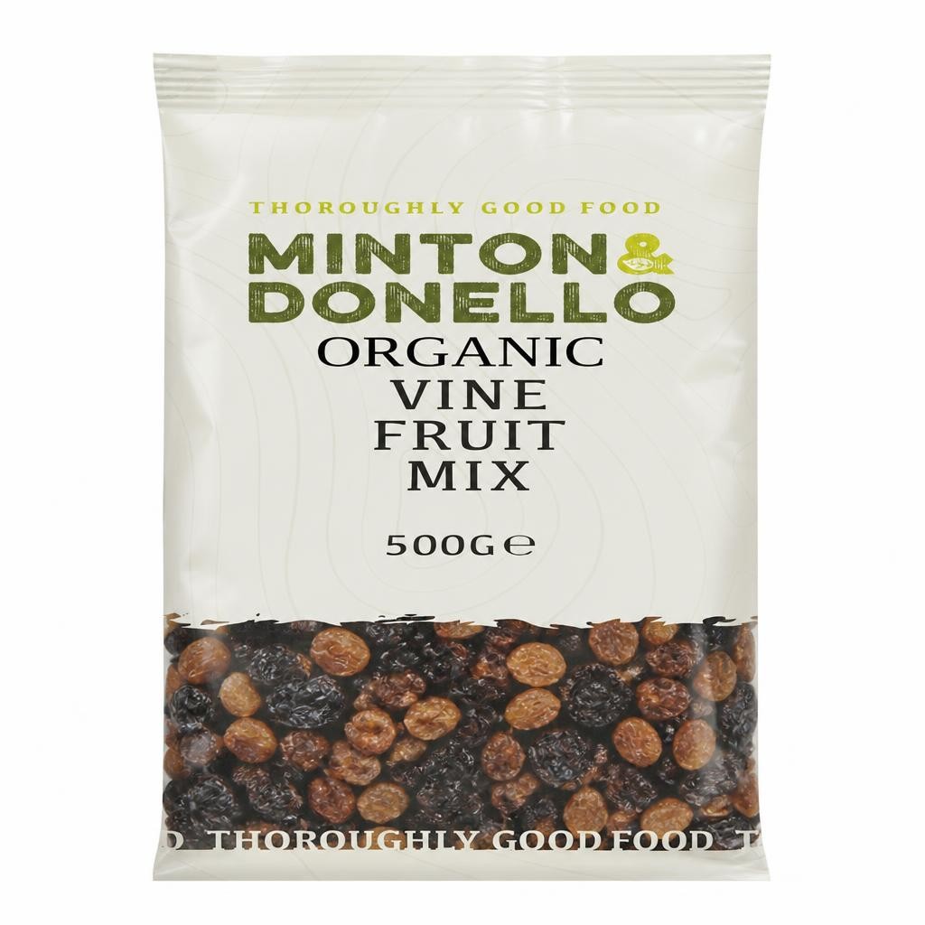 Minton & Donello Organic Vine Fruit Mix 6 x 500g