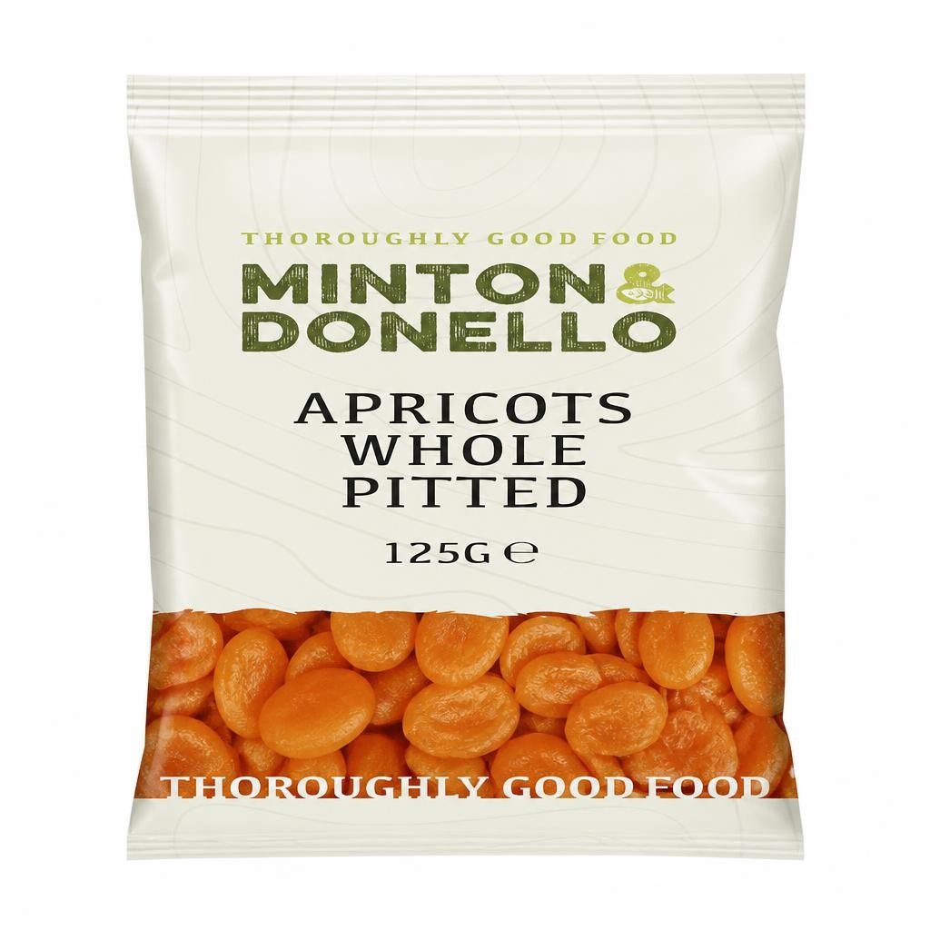 Minton & Donello Pitted Whole Apricots 6 x 125g | Multi