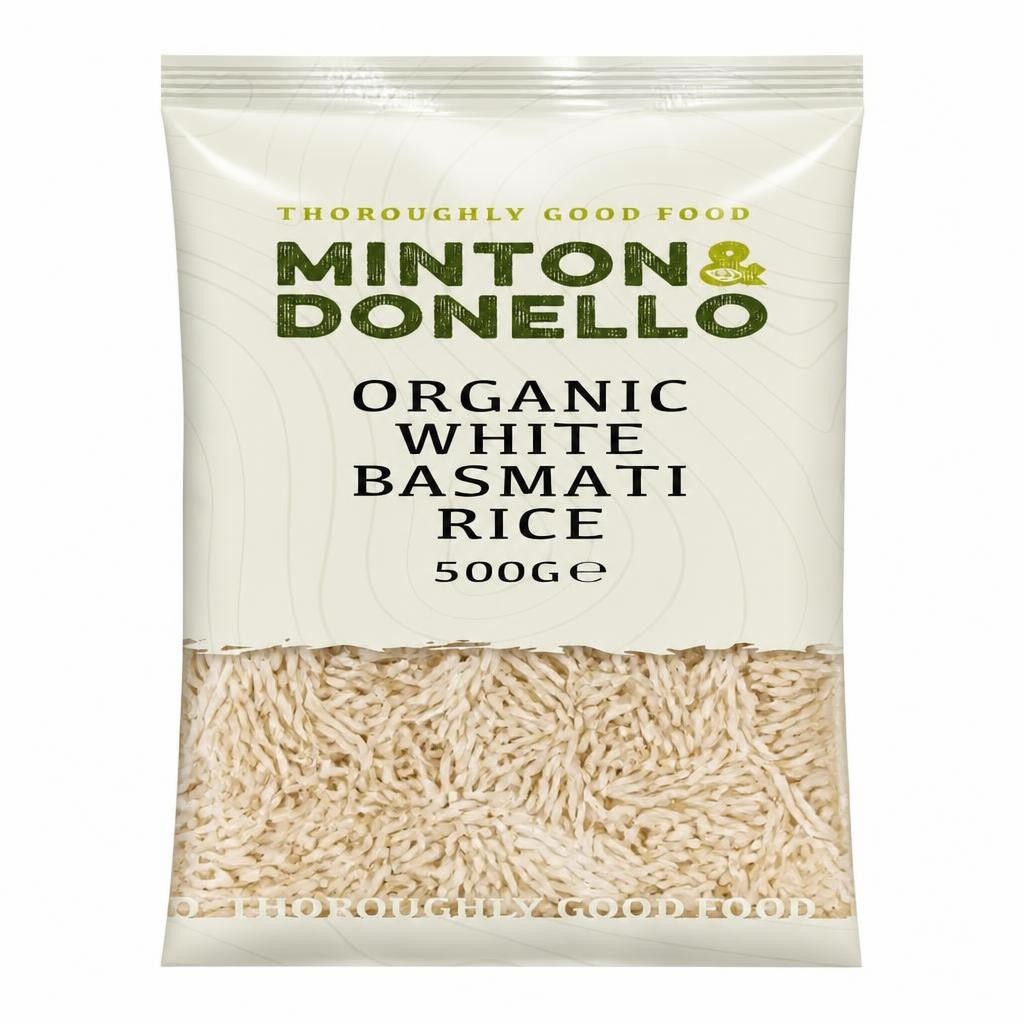 Minton & Donello Organic White Basmati Rice 6 x 500g