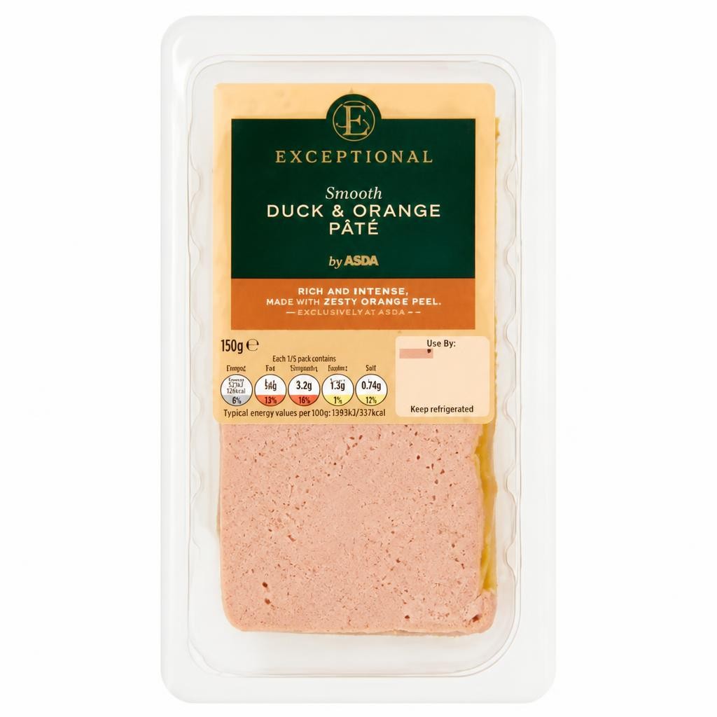 Exceptional by ASDA Exceptional  Smooth Duck & Orange Pâté 150g