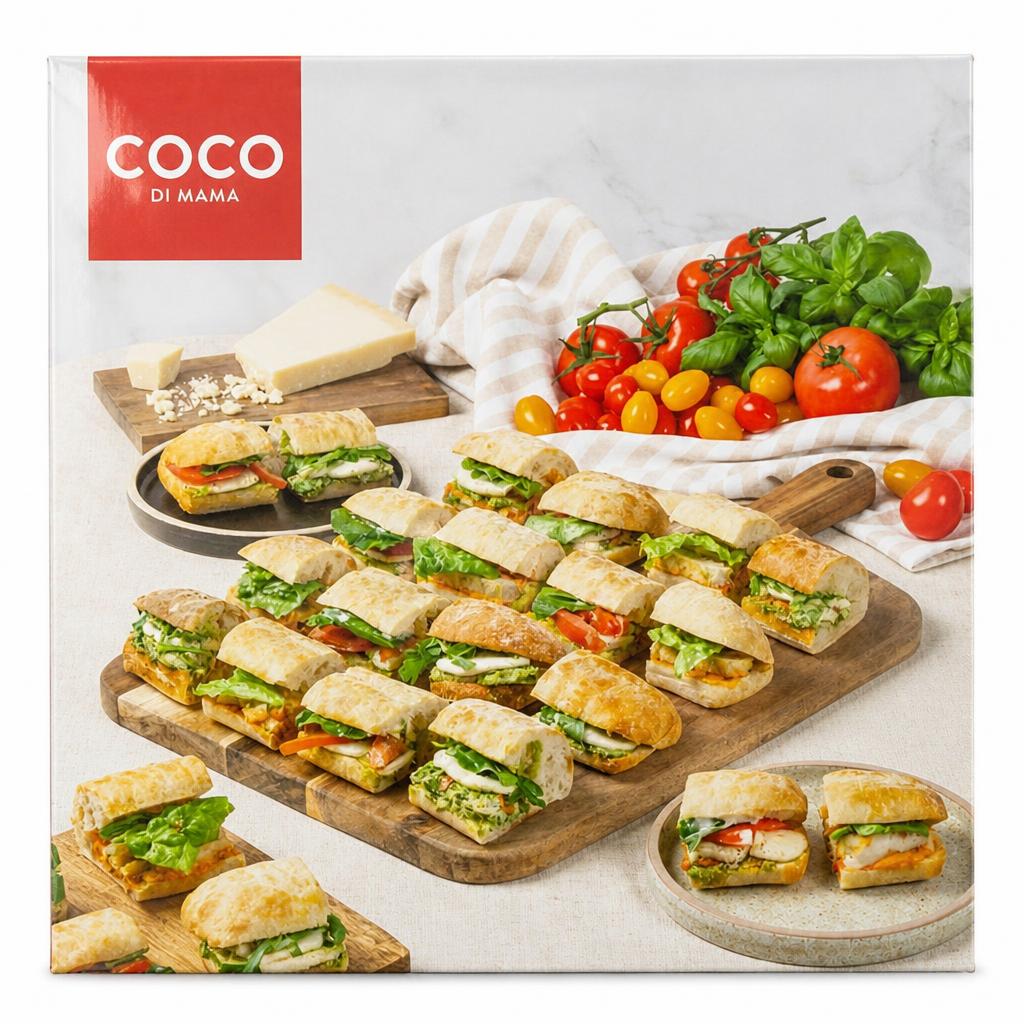 Coco di Mama Sourdough Ciabatta Sharing Platter (24 Pieces)
