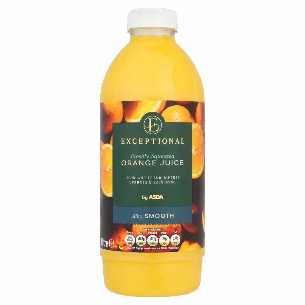ASDA Exceptional by  Freshly Squeezed Smooth Orange Juice 1 Litre