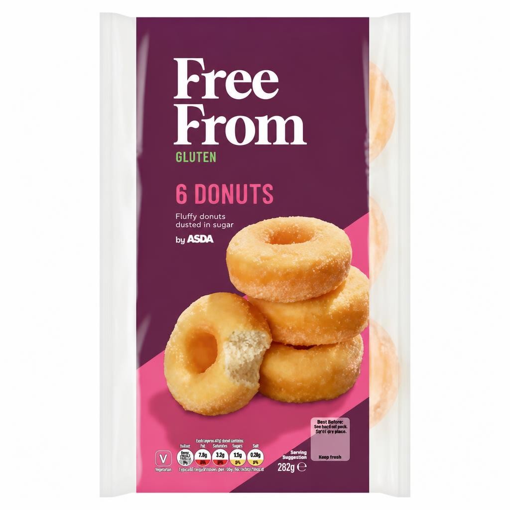 ASDA Free From Free From by  6 Donuts 197g