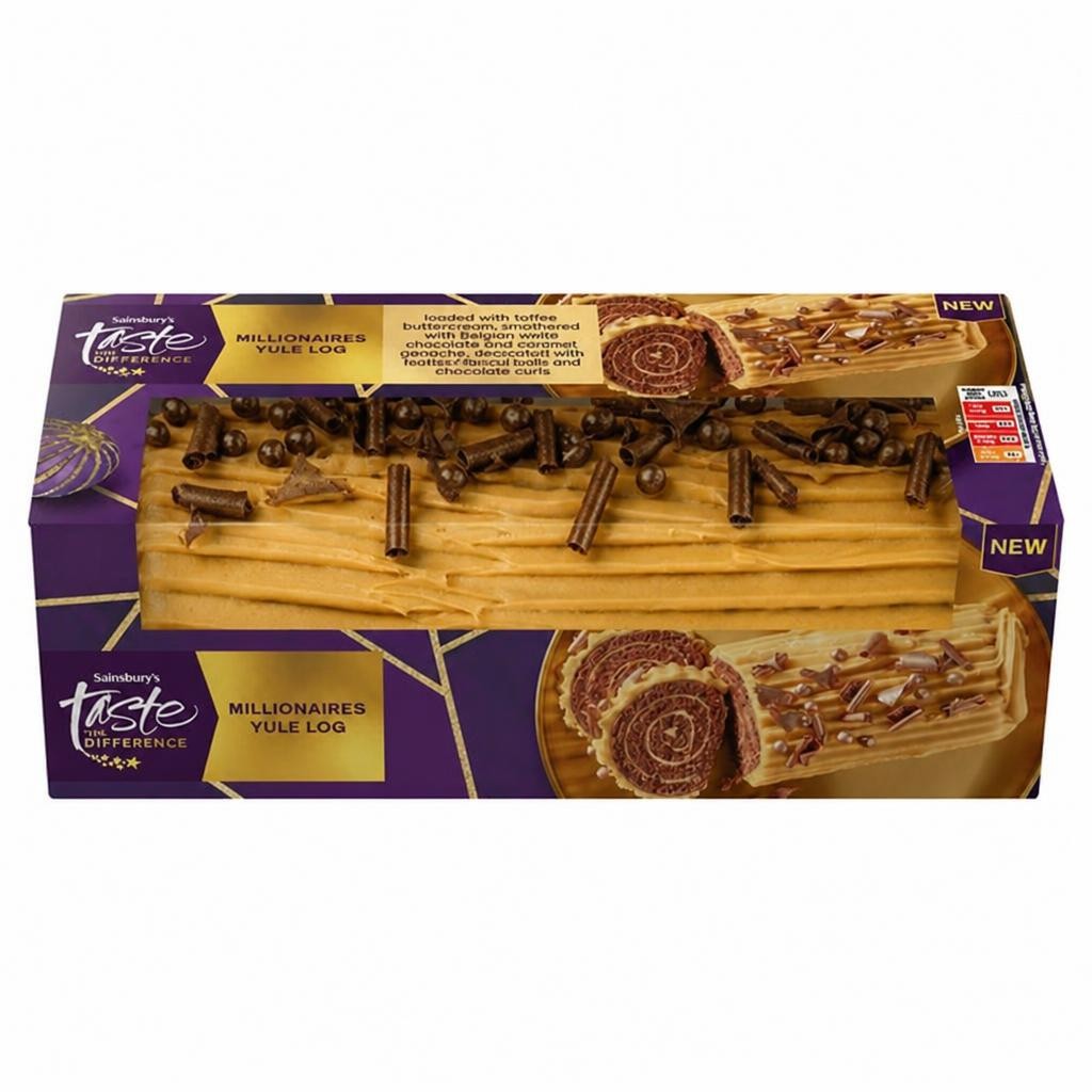 Sainsbury's Millionaires Yule Log, Taste the Difference