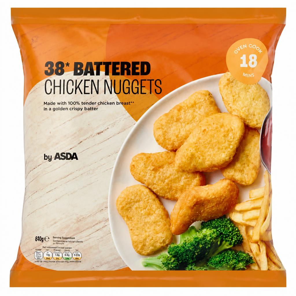 ASDA 38 Battered Chicken Nuggets 670g