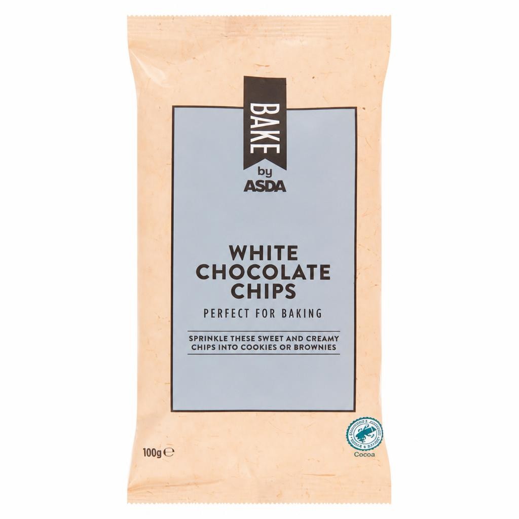BAKE by ASDA Bake by  White Chocolate Chips 100g