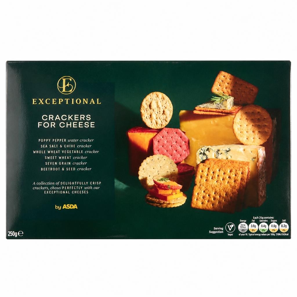 Exceptional by ASDA Exceptional by  Crackers for Cheese 250g