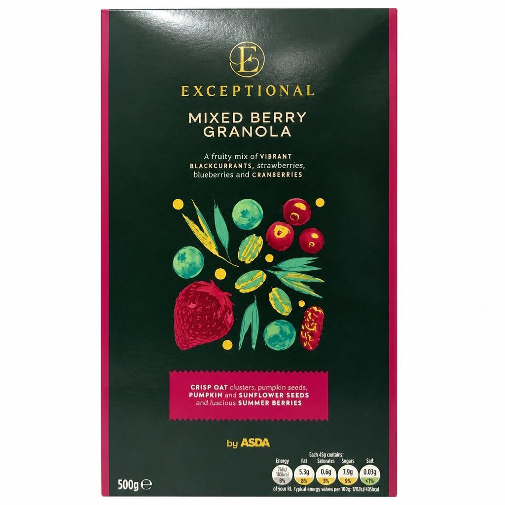 Exceptional by ASDA Exceptional by  Mixed Berry Granola 500g