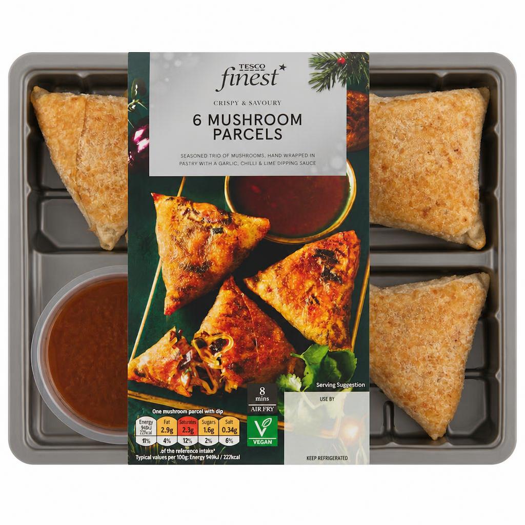 Tesco Finest 6 Crispy Mushroom Parcels With Nuoc Cham 210g