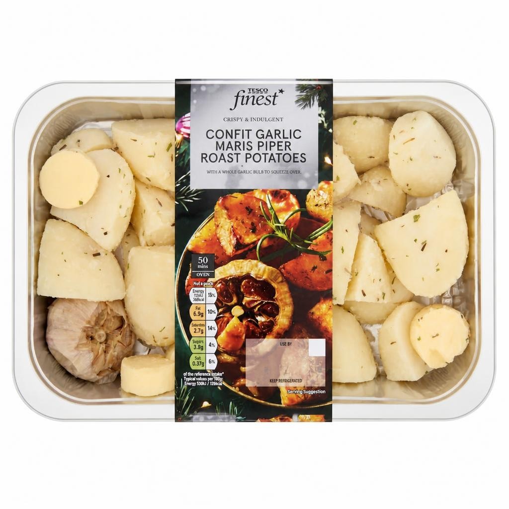 Tesco Finest Roast Potatoes with Confit Garlic 800g
