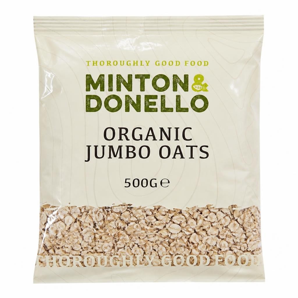 Minton & Donello Organic Jumbo Oats 6 x 500g | Multi