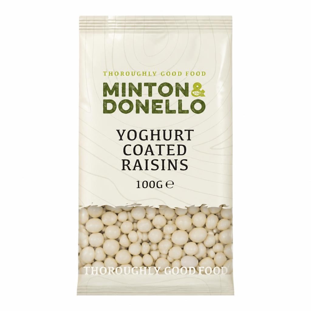 Minton & Donello Yoghurt Coated Raisins 6 x 100g