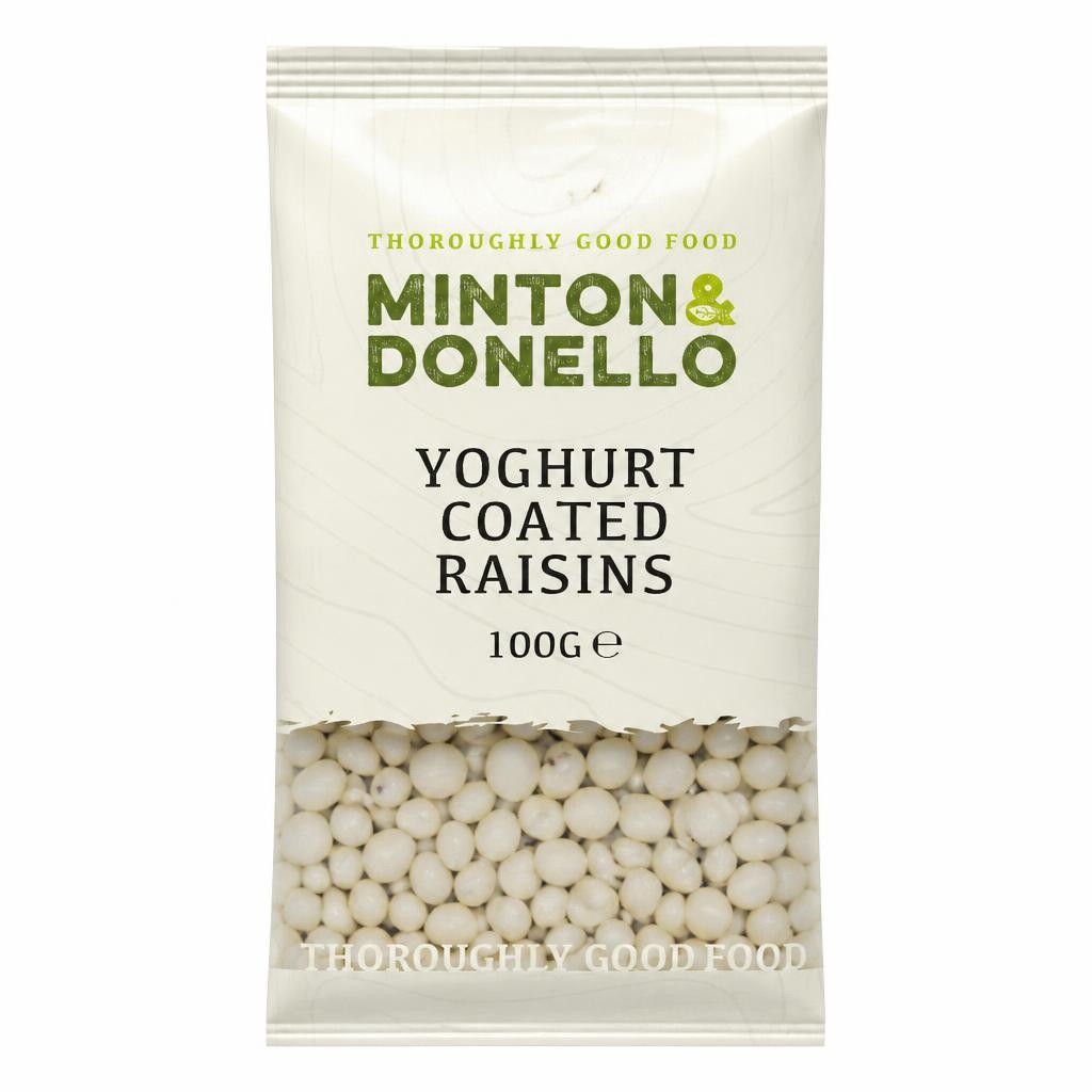 Minton & Donello Yoghurt Coated Raisins 6 x 100g | Multi