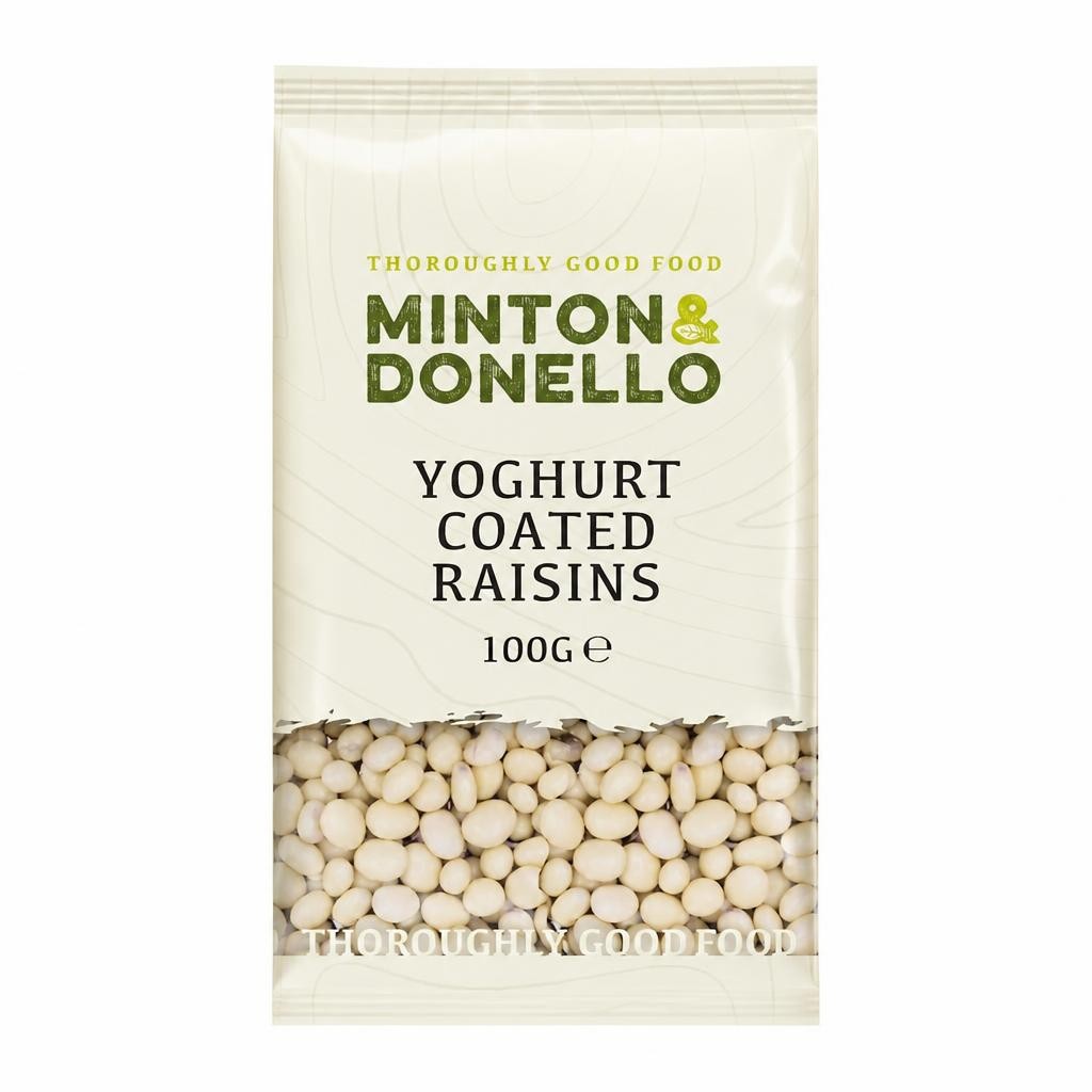 Minton & Donello Yoghurt Coated Raisins 6 x 100g | Multi