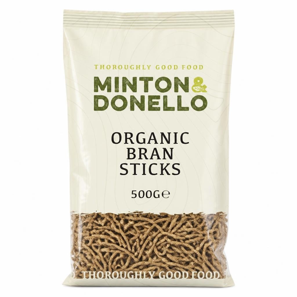 Minton & Donello Organic Bran Sticks 6 x 500g | Multi