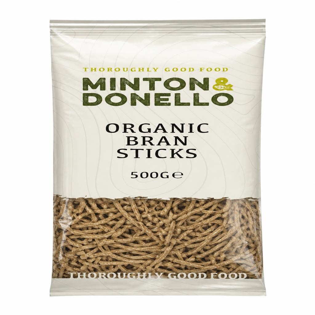 Minton & Donello Organic Bran Sticks 6 x 500g | Multi