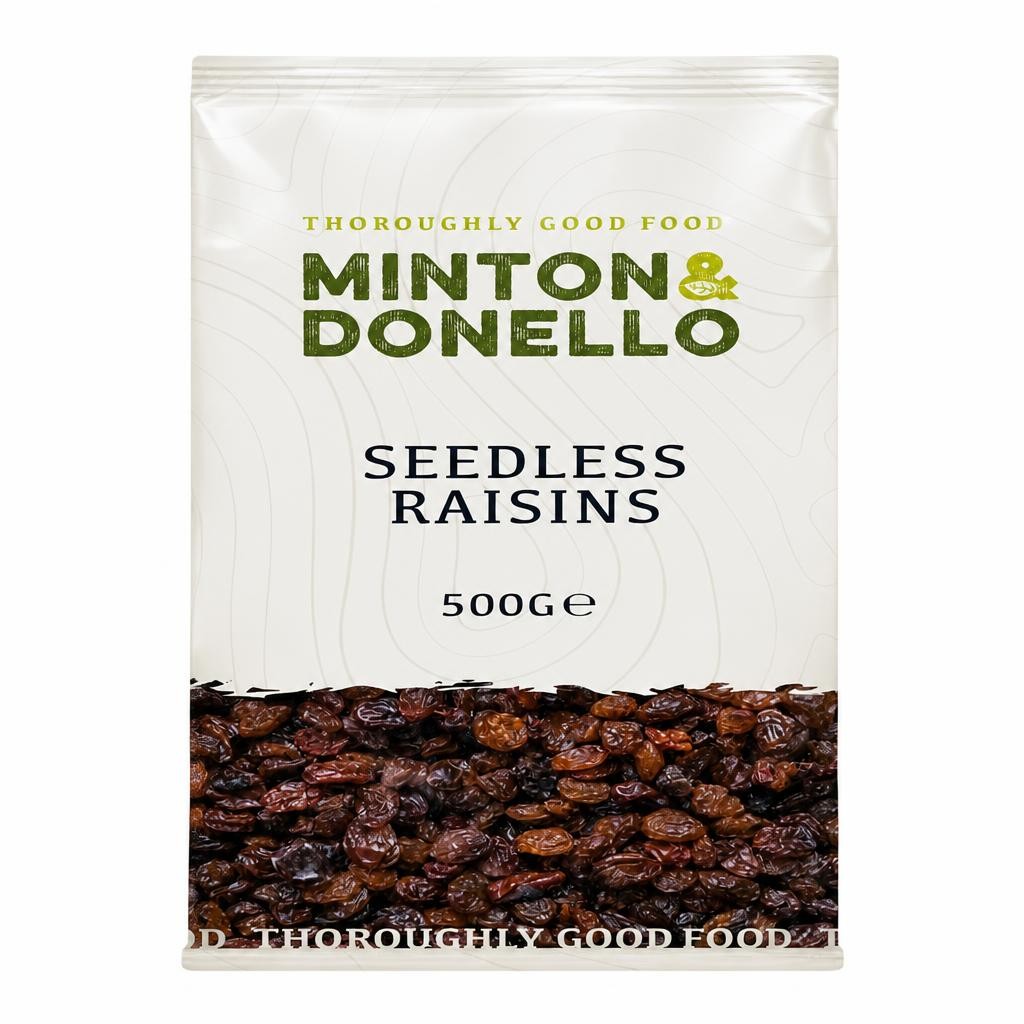 Minton & Donello Seedless Raisins 6 x 500g