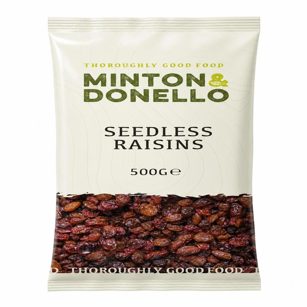 Minton & Donello Seedless Raisins 6 x 500g | Multi