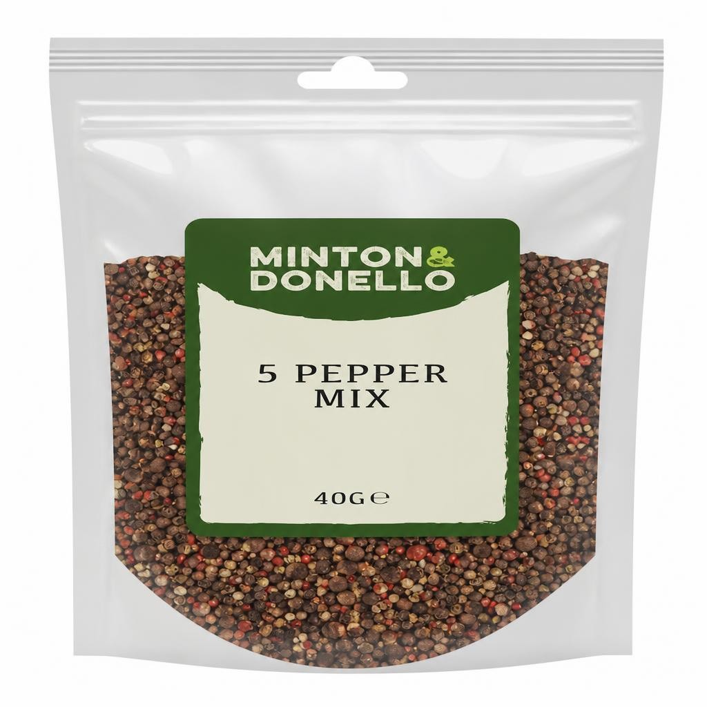 Minton & Donello 5 Pepper Mix 10 x 40g