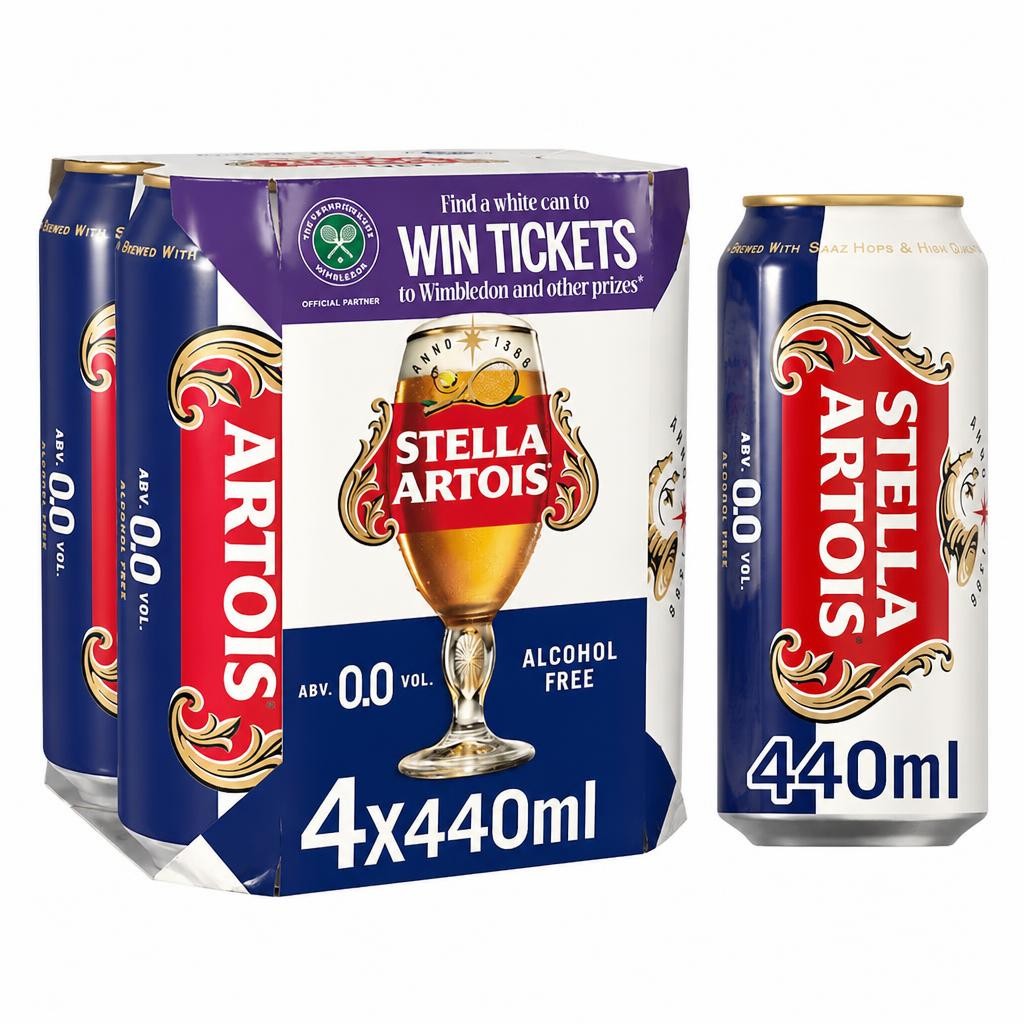 Stella Artois Belgium Alcohol Free 4x440ml