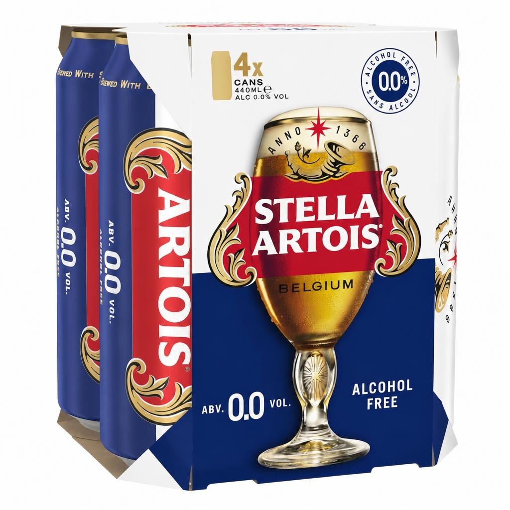 Stella Artois Belgium Alcohol Free 4x440ml