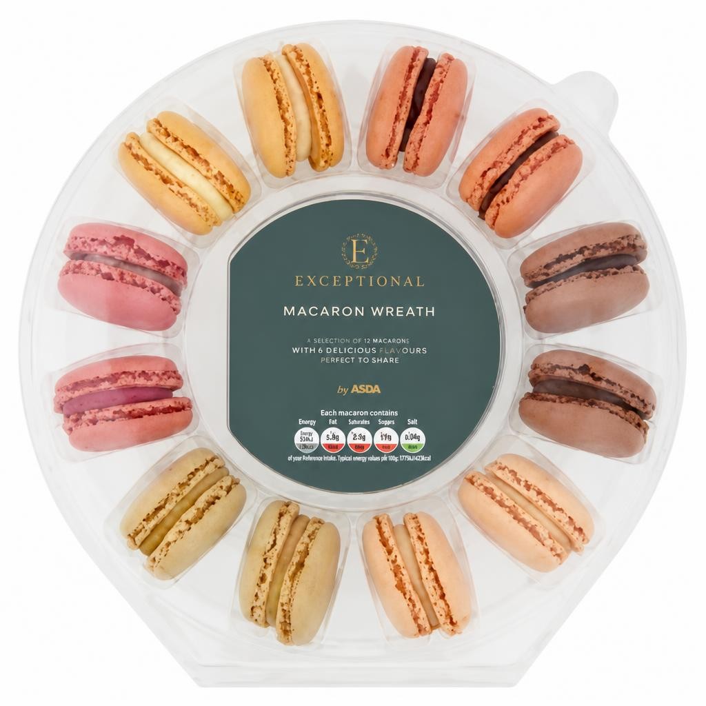 Exceptional by ASDA Macaron Wreath 144g