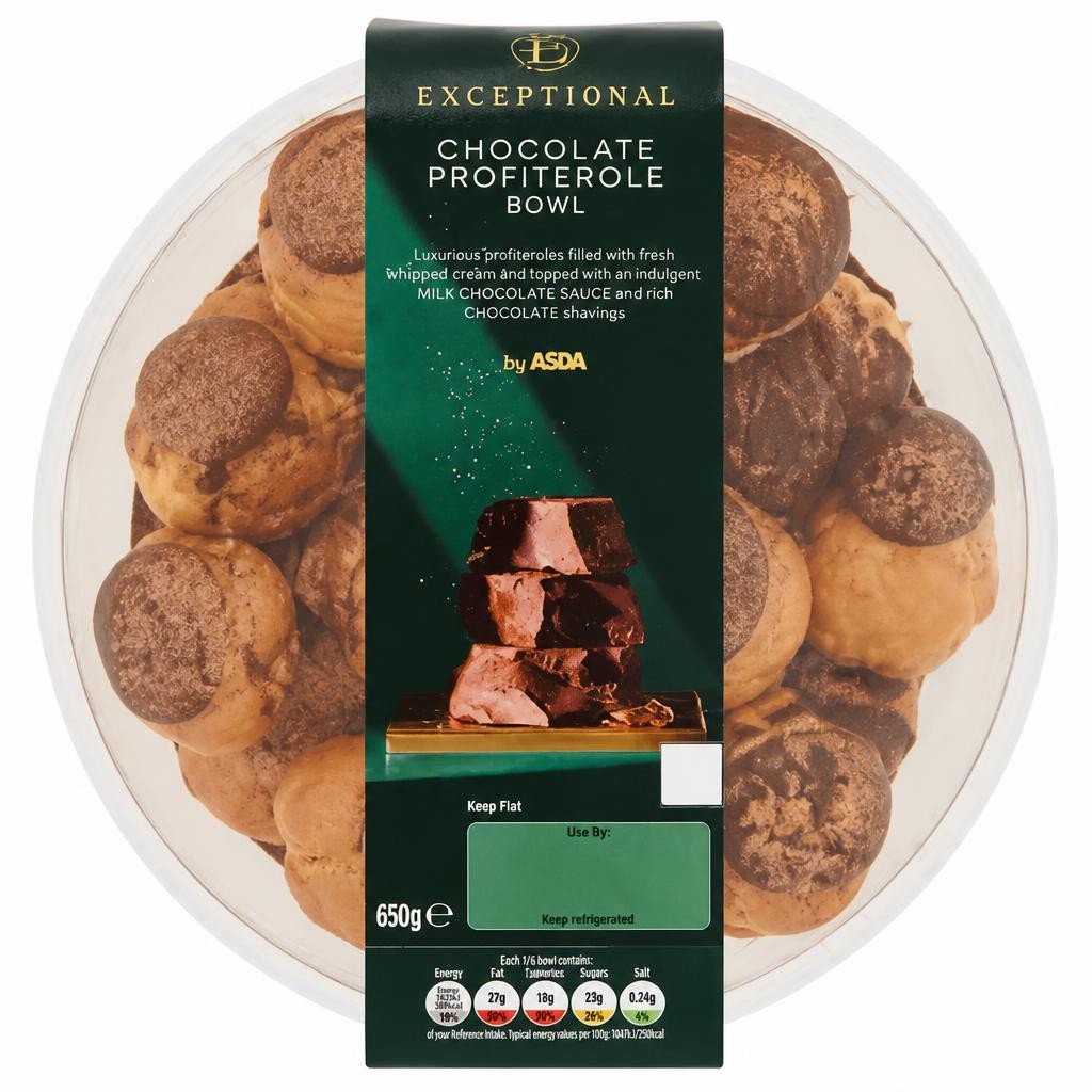 Exceptional by ASDA Chocolate Profiterole Bowl 650g