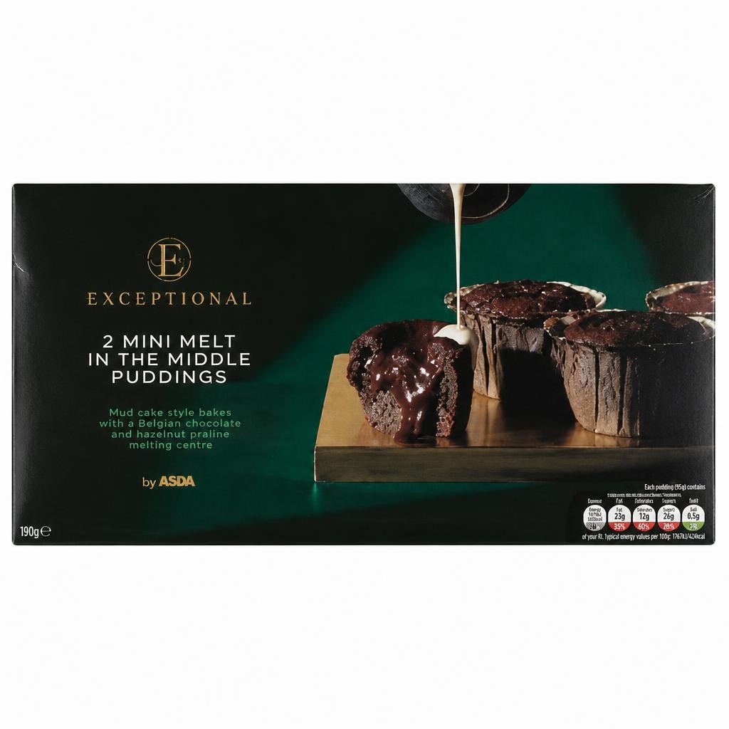 Exceptional by ASDA 8 Mini Melt in the Middle Puddings 192g