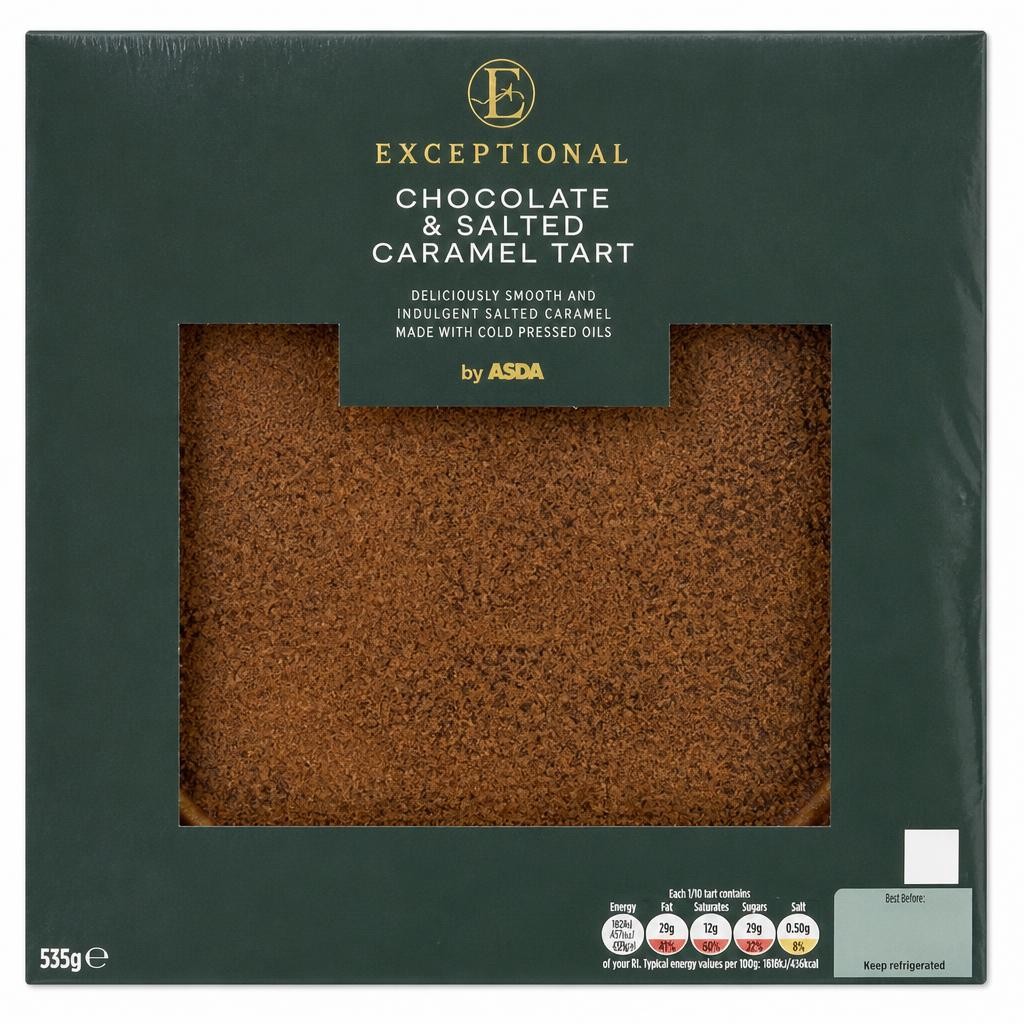 Exceptional by ASDA Chocolate & Salted Caramel Tart 530g