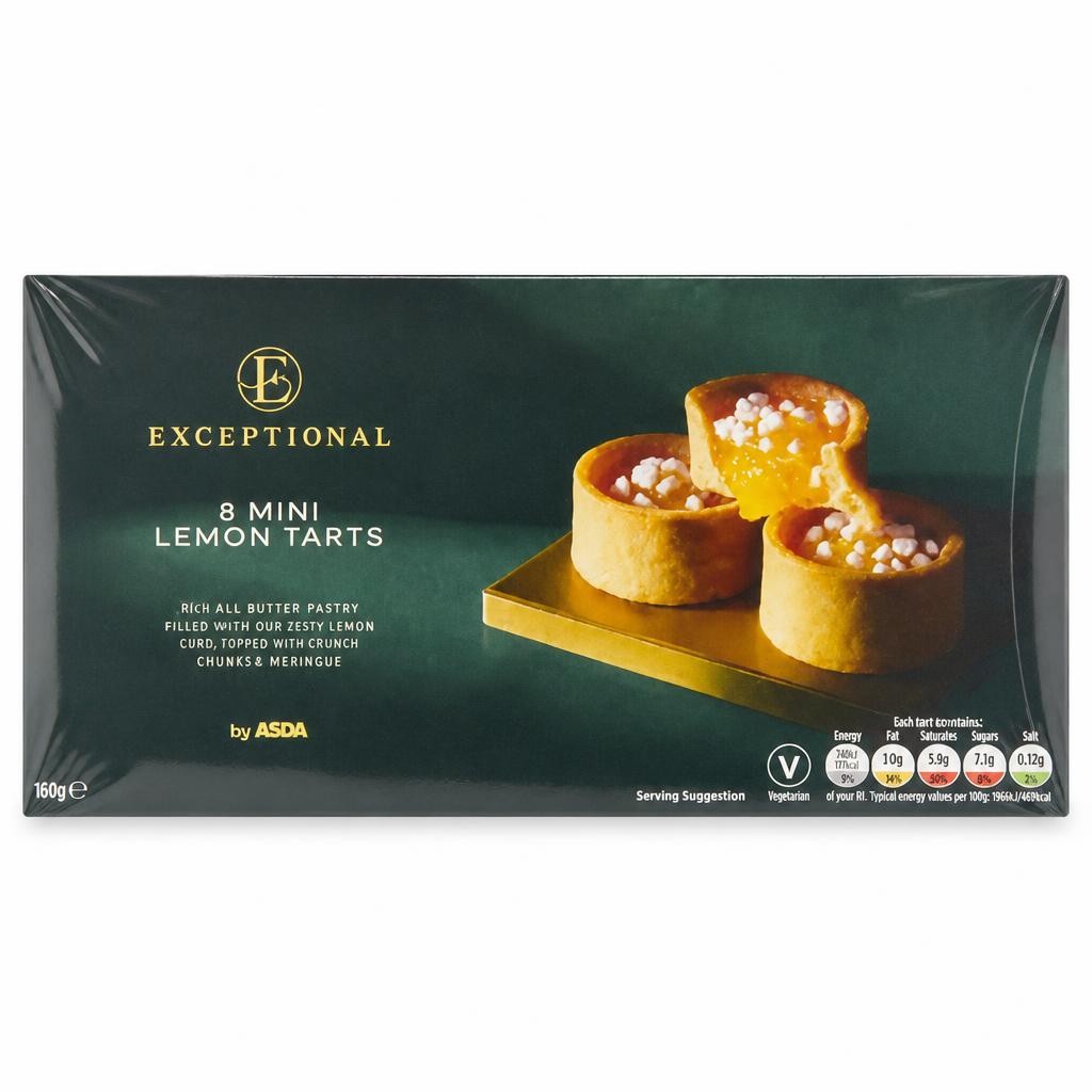 Exceptional by ASDA 8 Mini Lemon Tarts 160g