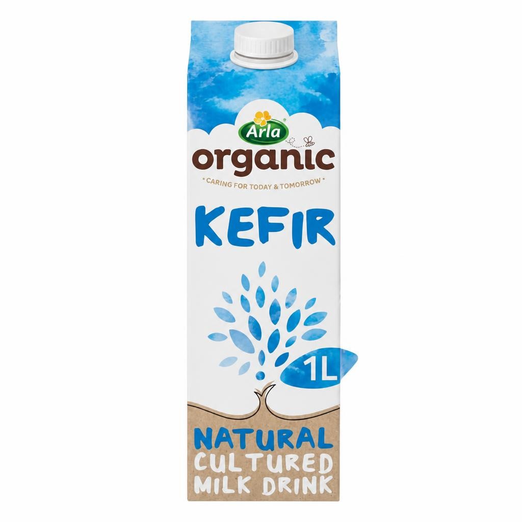 Arla Organic Free Range Kefir Natural Cultured Milk Drink 1L