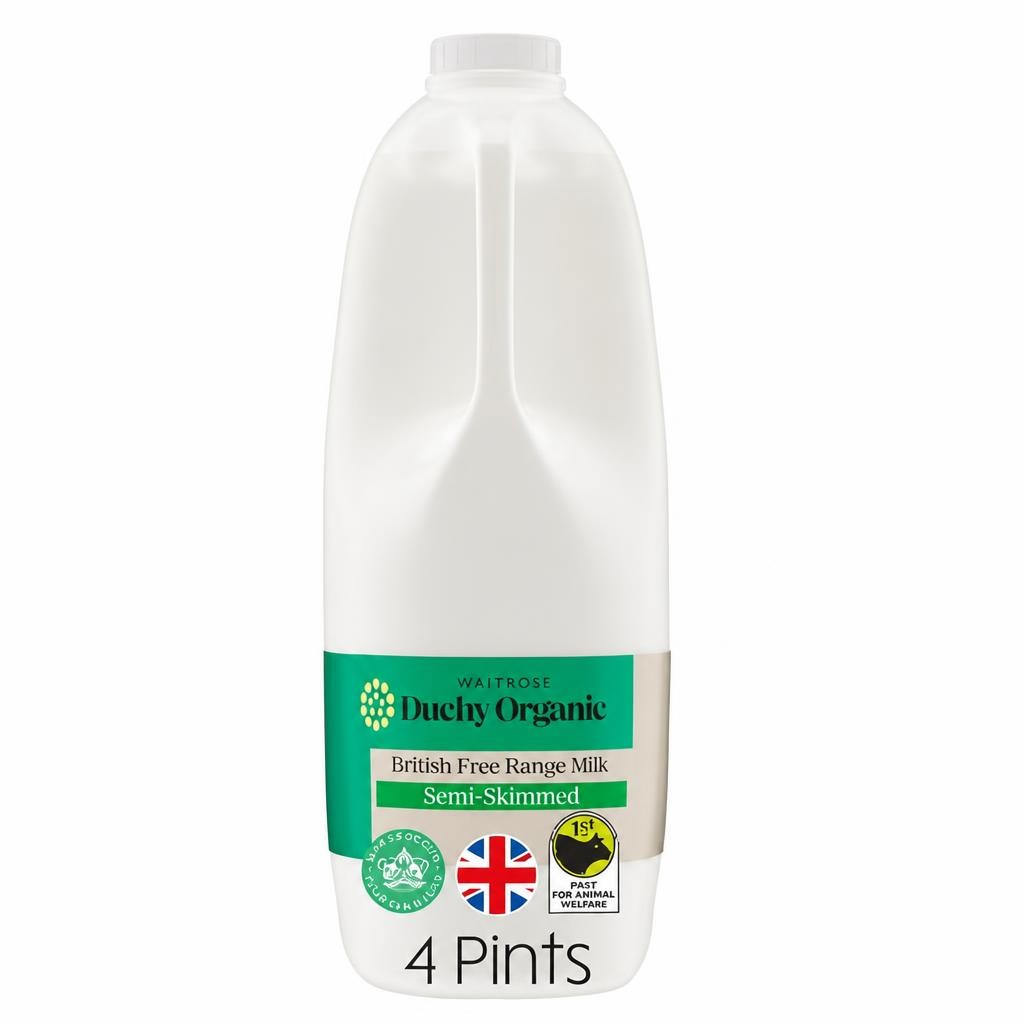 Duchy Organic Semi-Skimmed Milk 4 pints