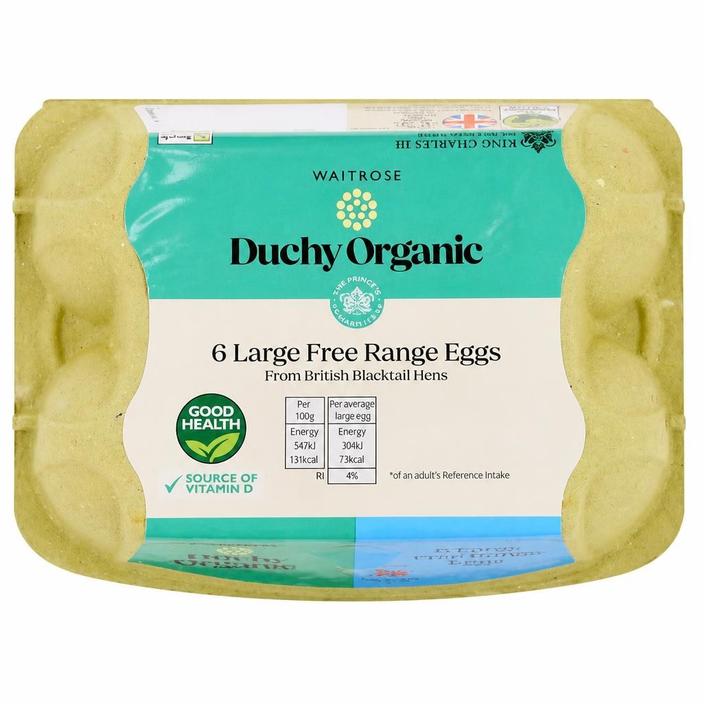 Duchy Organic British Free Range Eggs Large