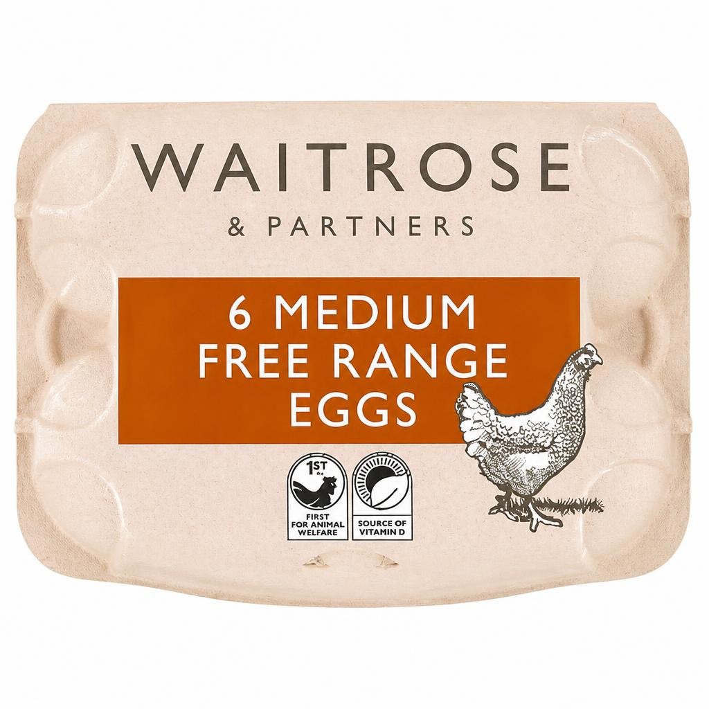 Waitrose British Blacktail FR Medium Eggs
