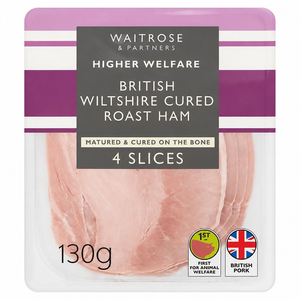 Waitrose British Wiltshire Cured Ham 4 Slices