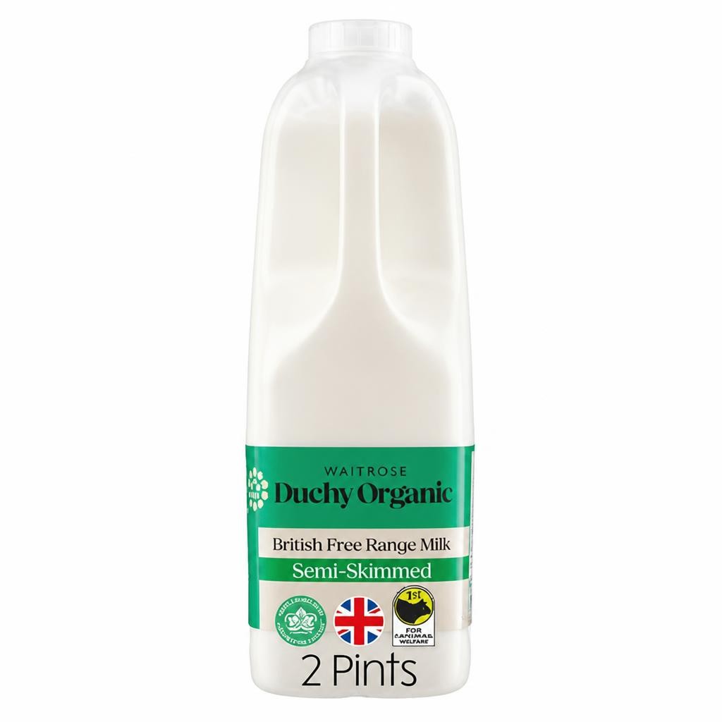 Duchy Organic Semi-Skimmed Milk 2 pints