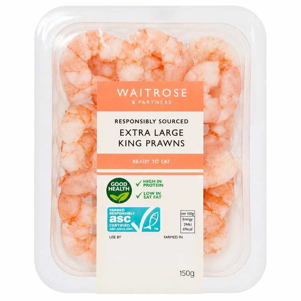 Waitrose ASC Extra Large King Prawns