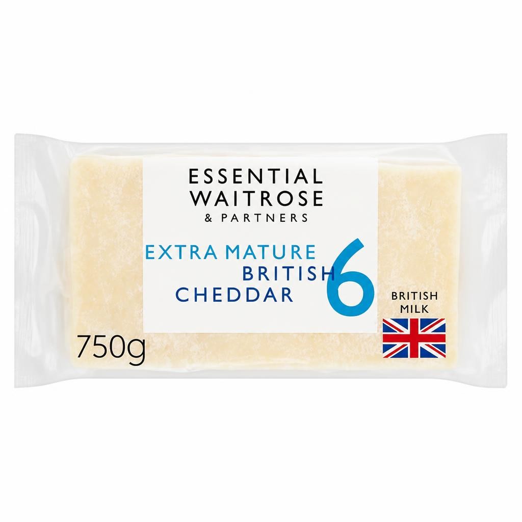 Essential Extra Mature Cheddar Cheese Strength 6 Large