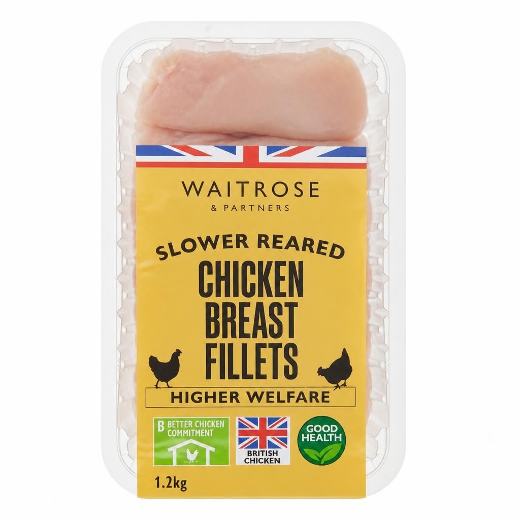 Waitrose Slower Reared Chicken Breast Fillets - XL Pack