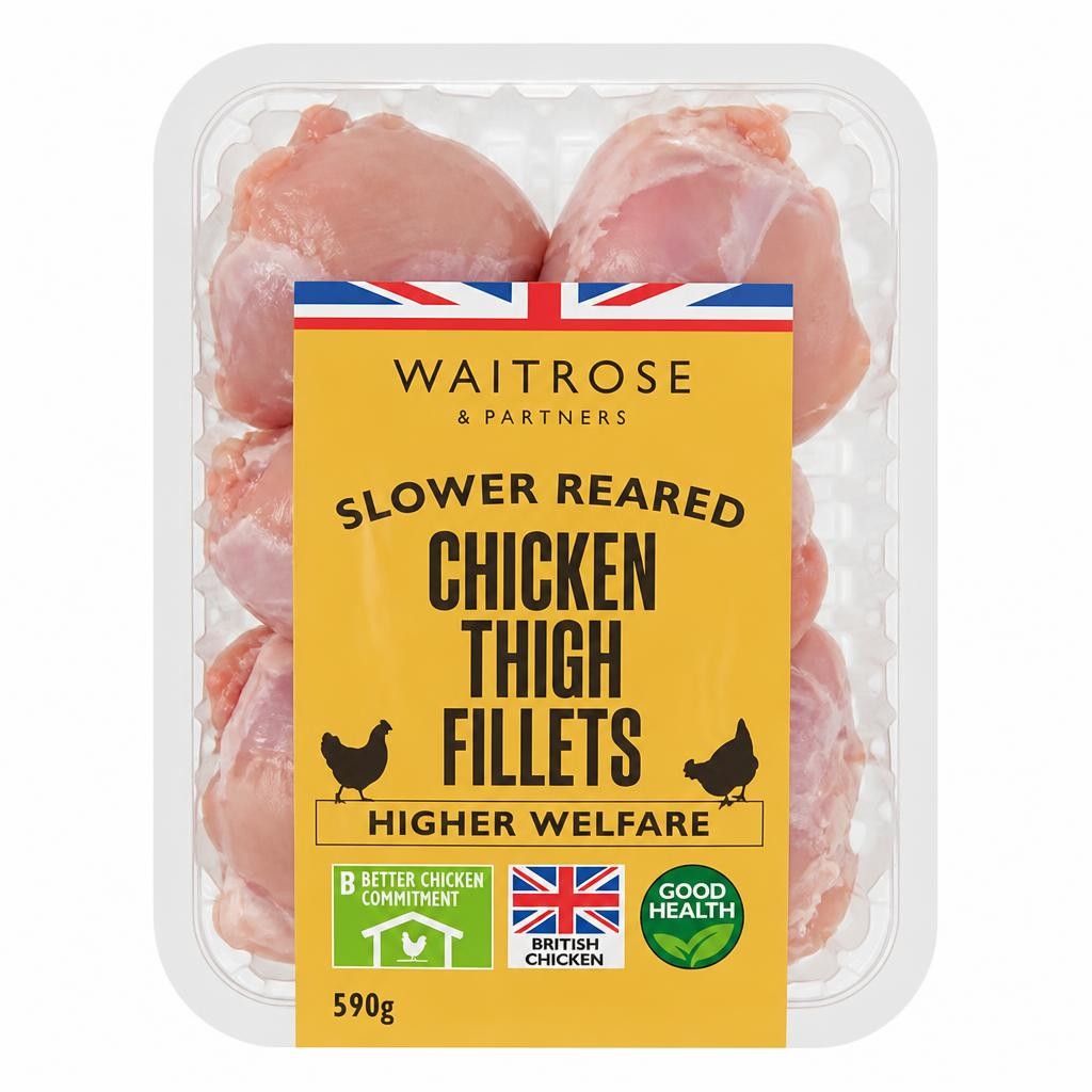 Waitrose Chicken Thigh Fillets, Skinless & Boneless