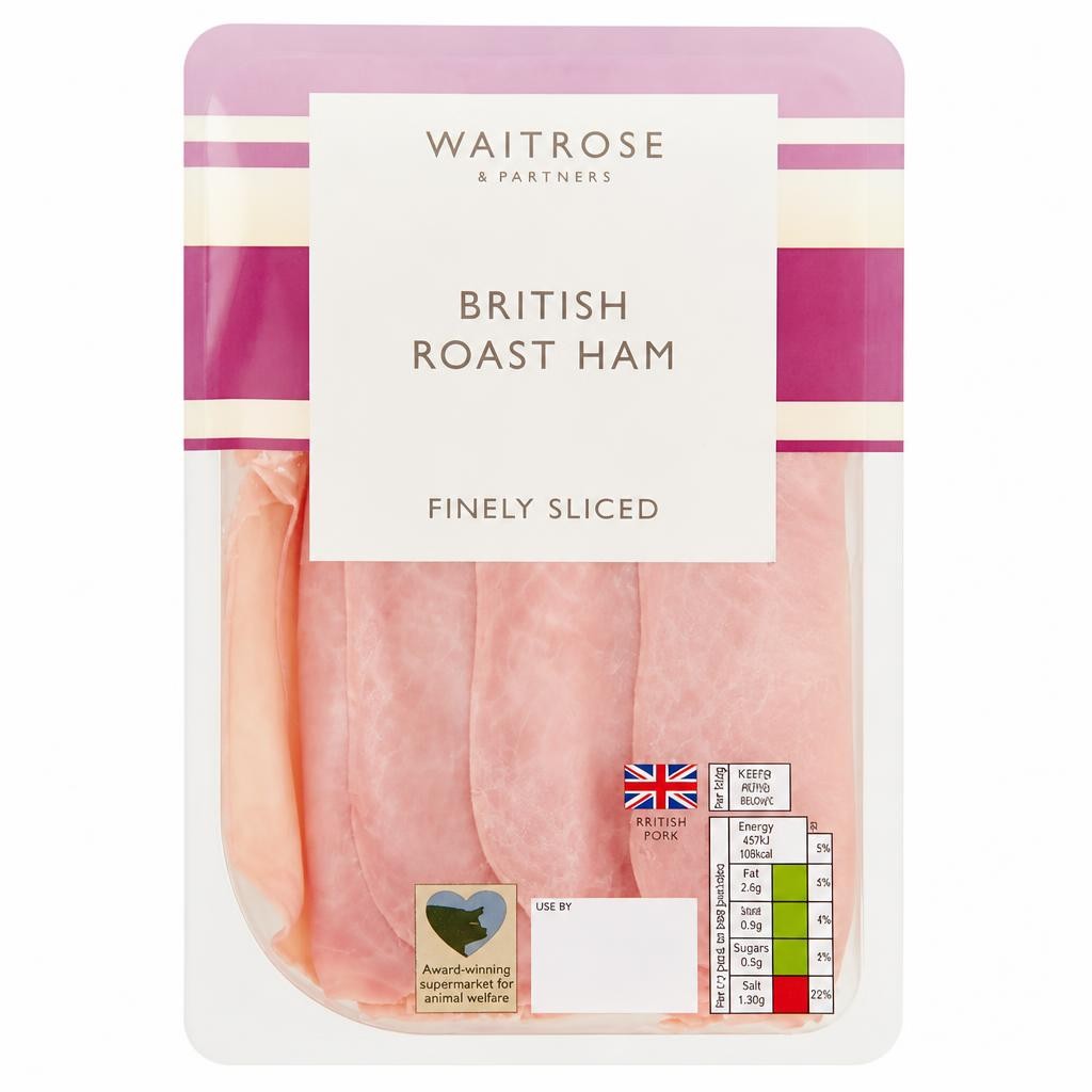 Waitrose British Finely Sliced Ham