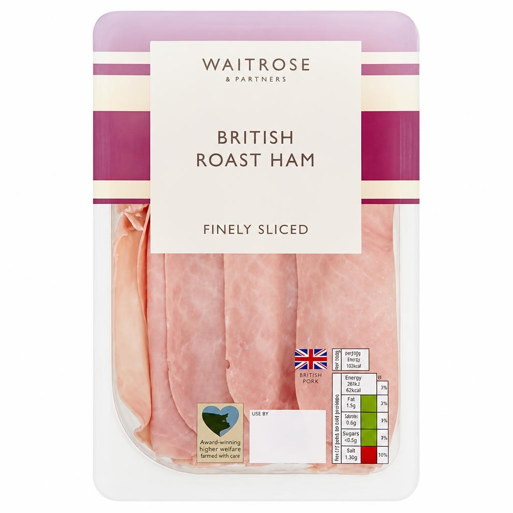 Waitrose British Finely Sliced Ham
