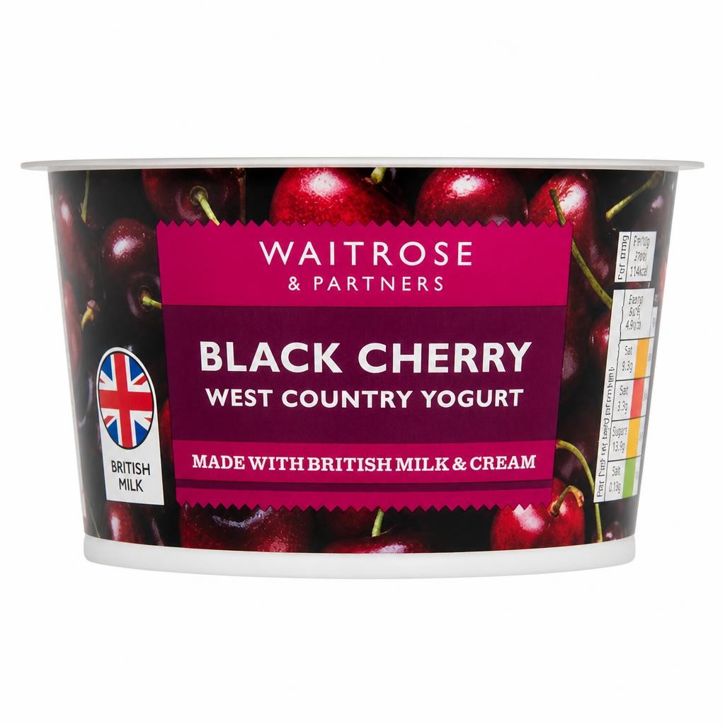 Waitrose West Country Black Cherry Yogurt