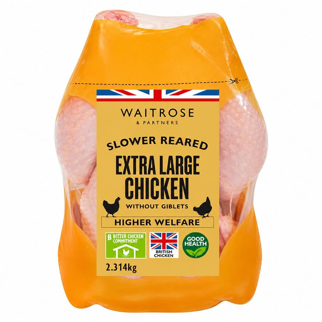 Waitrose Slower Reared Extra Large Whole Chicken