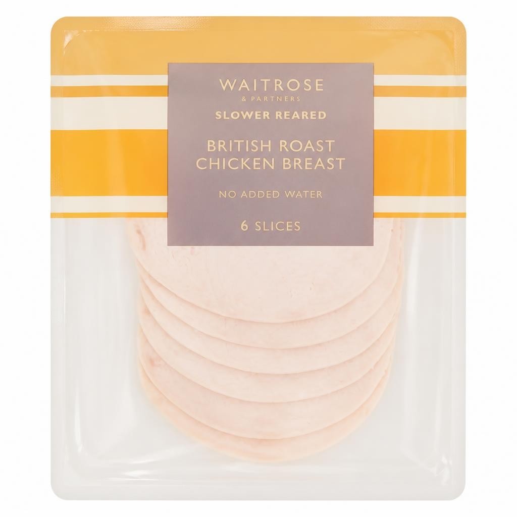 Waitrose Cooked Roast Chicken Breast Slices 6