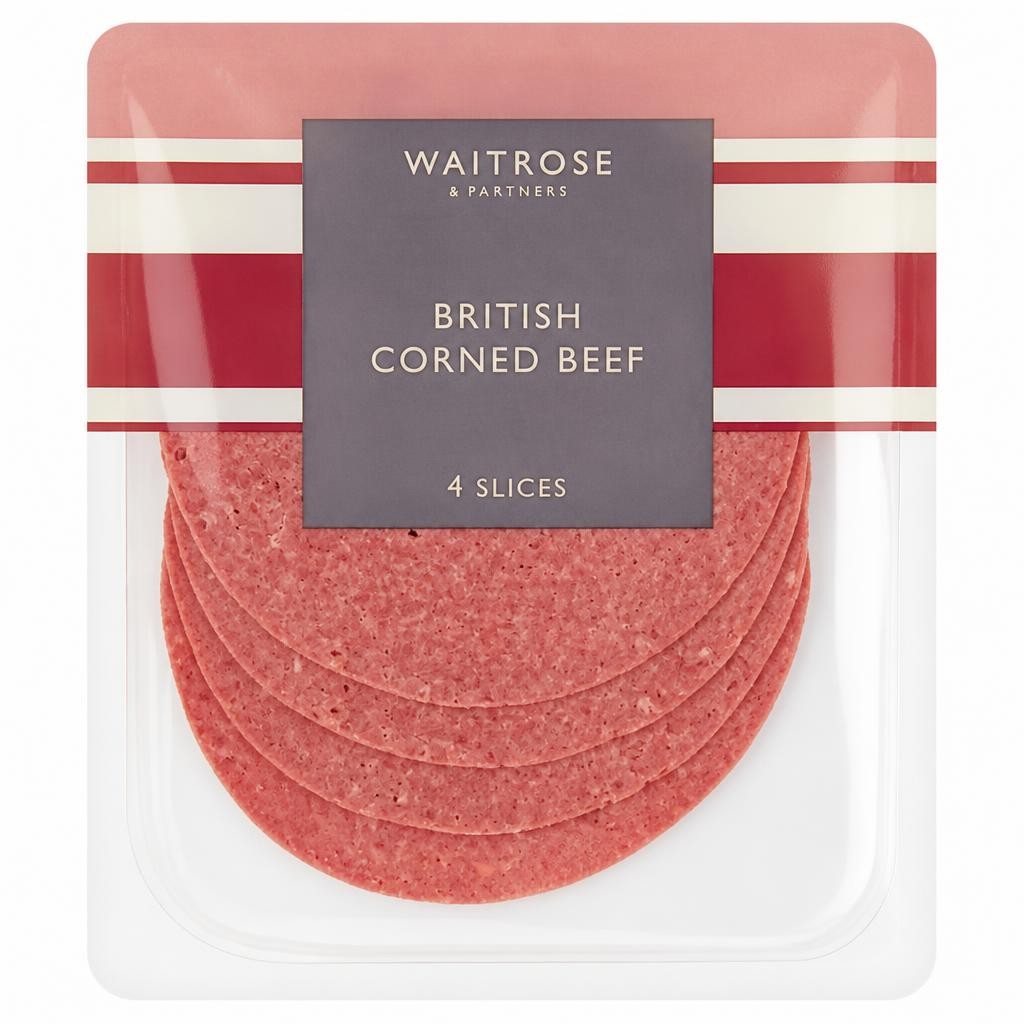 Waitrose British Corned Beef 4 Slices