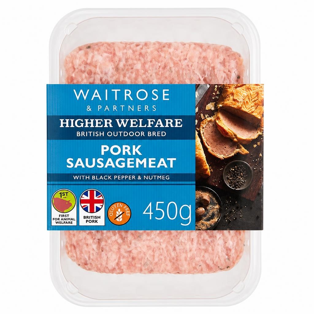 Waitrose Sausagemeat Stuffing Pepper & Nutmeg