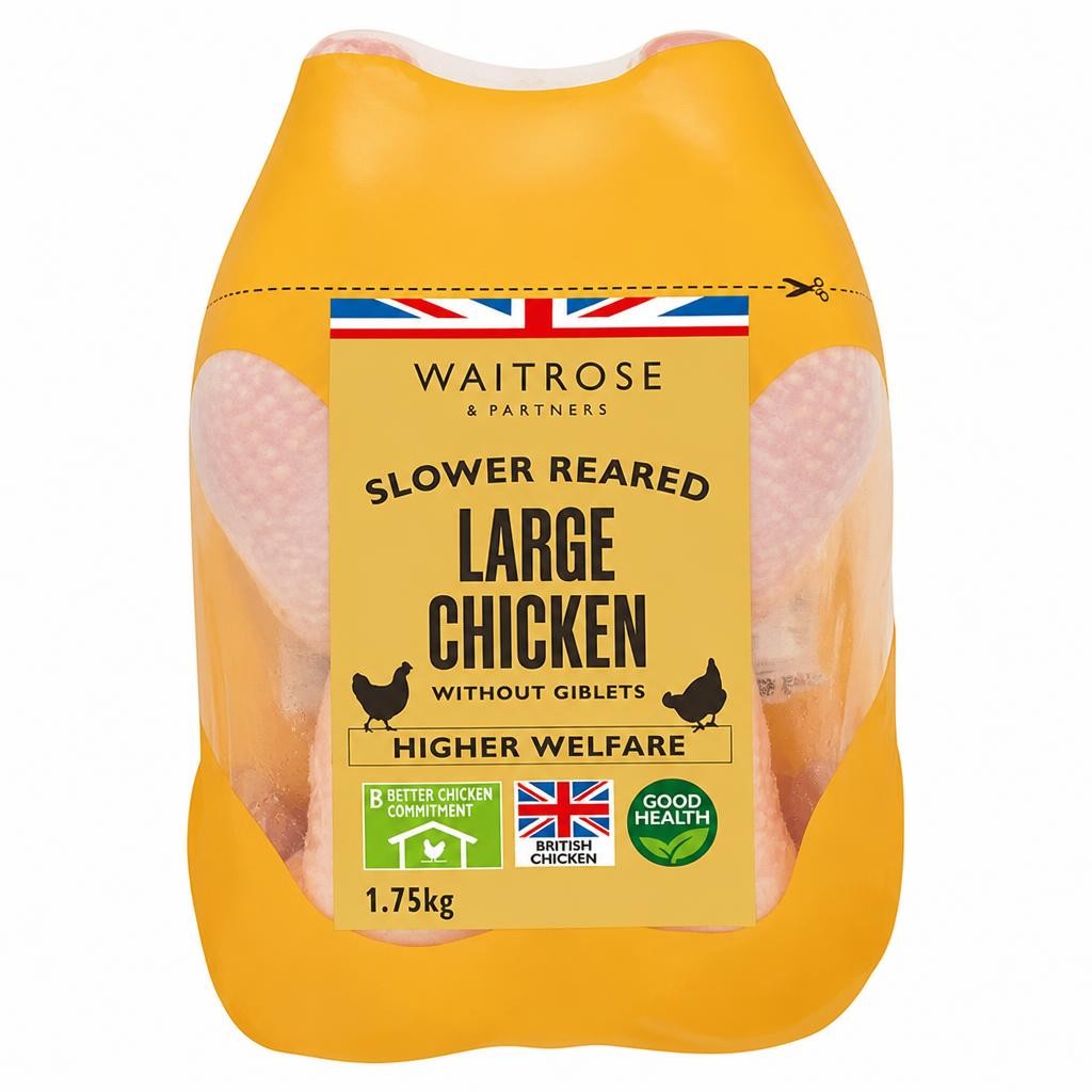 Waitrose Slower Reared Large Whole Chicken