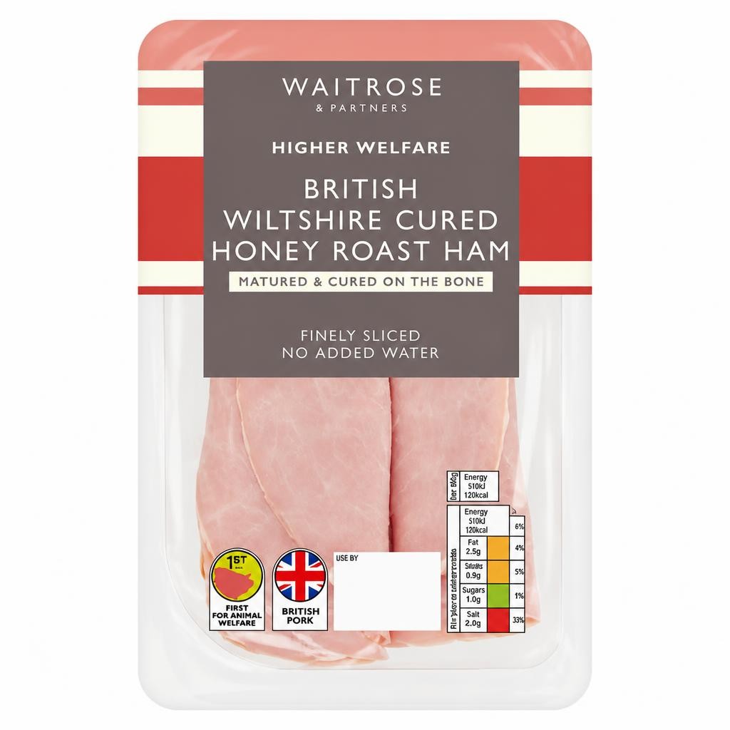 Waitrose Finely Sliced Wiltshire Honey Ham