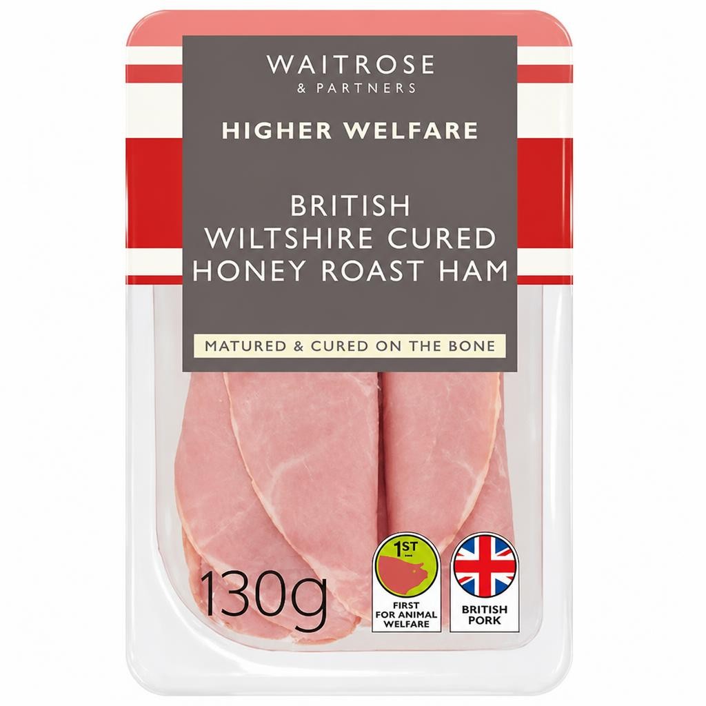 Waitrose Finely Sliced Wiltshire Honey Ham